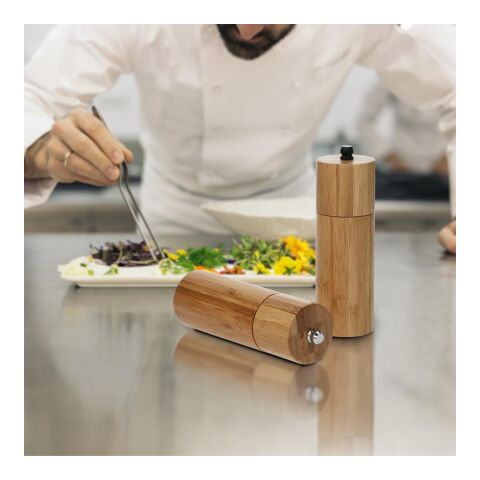 Salz- und Pfeffermühlen-Set &quot;Grind&quot; natur | ohne Werbeanbringung | Nicht verfügbar | Nicht verfügbar