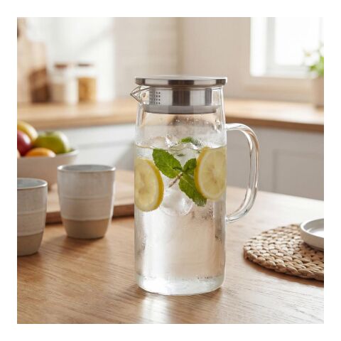 Glaskaraffe "Vivara" 1l transparent | ohne Werbeanbringung | Nicht verfügbar | Nicht verfügbar