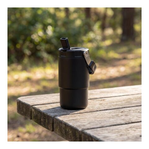 Edelstahlbecher mit Trinköffnung "Hydro" schwarz | ohne Werbeanbringung | Nicht verfügbar | Nicht verfügbar