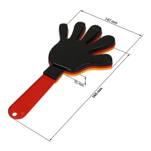 Klapper "Hand", Deutschland Deutschland-Farben | ohne Werbeanbringung | Nicht verfügbar | Nicht verfügbar