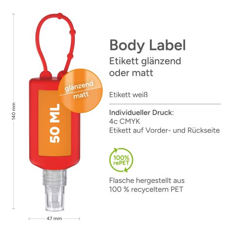 Hände Desinfektionsspray Rot | ohne Werbeanbringung