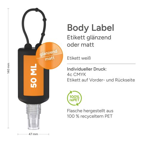 Handreinigungsspray Schwarz | ohne Werbeanbringung