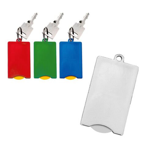 Chip-Schlüsselanhänger &quot;Square&quot; weiß | ohne Werbeanbringung | Nicht verfügbar | Nicht verfügbar