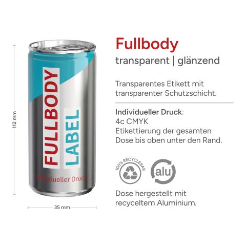 Hugo 4C Digital Druck glänzend | Folie(Fullbody transp.) glzd