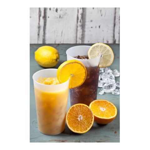 Trinkbecher &quot;Mehrweg&quot; 0,5 l transparent milchig | ohne Werbeanbringung | Nicht verfügbar | Nicht verfügbar