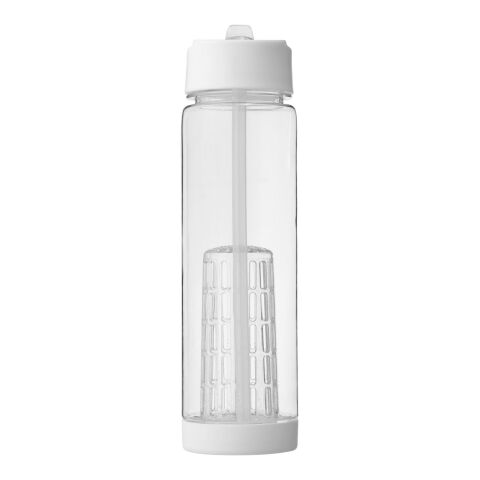 Tutti frutti Trinkflasche mit Fruchtsieb Standard | transparent-weiss | ohne Werbeanbringung | Nicht verfügbar | Nicht verfügbar