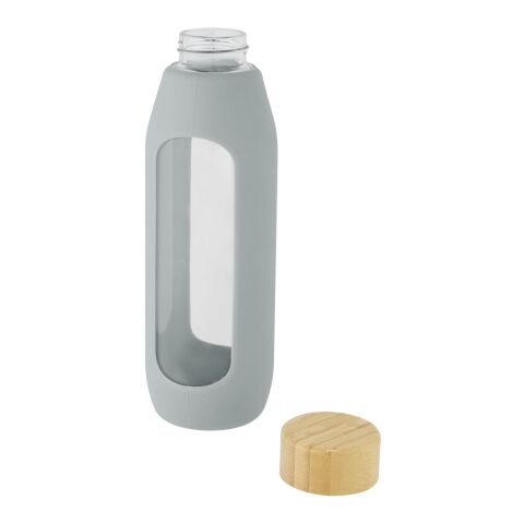 Tidan 600 ml Flasche aus Borosilikatglas mit Silikongriff Standard | grau | ohne Werbeanbringung | Nicht verfügbar | Nicht verfügbar