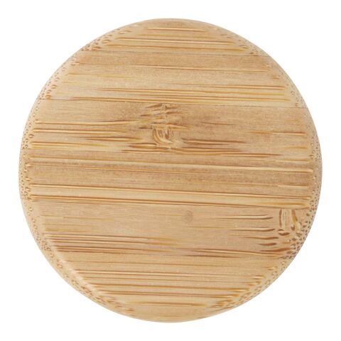 Lume 500 ml Flasche aus mattiertem Kalknatronglas mit Bambusdeckel Standard | weiß | ohne Werbeanbringung | Nicht verfügbar | Nicht verfügbar