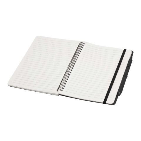 Thalaasa A5 Hardcover Notizbuch mit Kugelschreiber (schwarze Mine) Standard | schwarz | ohne Werbeanbringung | Nicht verfügbar | Nicht verfügbar