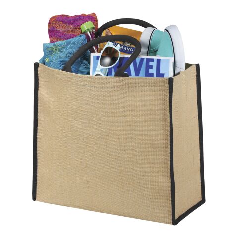 The Large Jute Tragetasche Standard | natur-schwarz | ohne Werbeanbringung | Nicht verfügbar | Nicht verfügbar