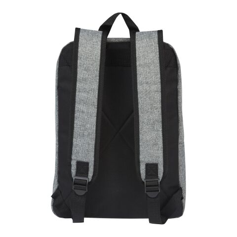 Reclaim 15&quot; GRS recycelter Laptop Rucksack 14 L Standard | schwarz-heather grau | ohne Werbeanbringung | Nicht verfügbar | Nicht verfügbar | Nicht verfügbar