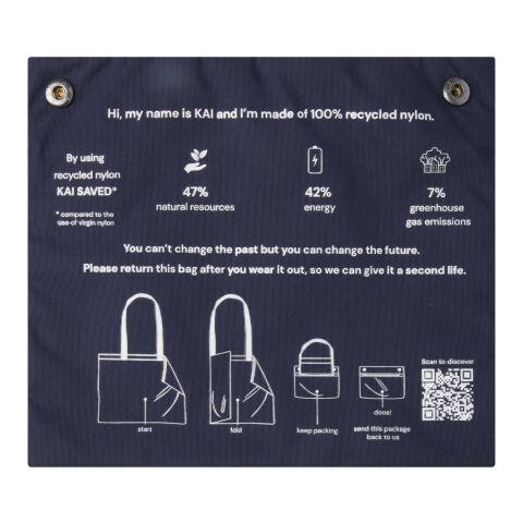Kai GRS recycelte Circular Tragetasche Standard | navy | ohne Werbeanbringung | Nicht verfügbar | Nicht verfügbar | Nicht verfügbar