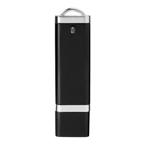 Flat 4 GB USB-Stick Priority | schwarz | 1-farbiger Tampondruck | Vorderseite | 31 mm x 10 mm | Nicht verfügbar