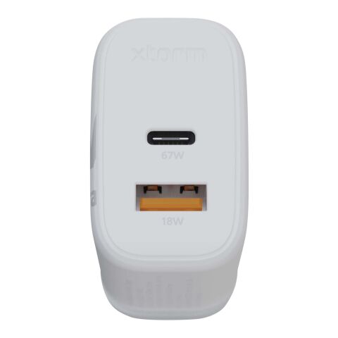 Xtorm XEC067G GaN² Ultra 67 W Wandladegerät mit UK-Stecker Standard | weiss | ohne Werbeanbringung | Nicht verfügbar | Nicht verfügbar