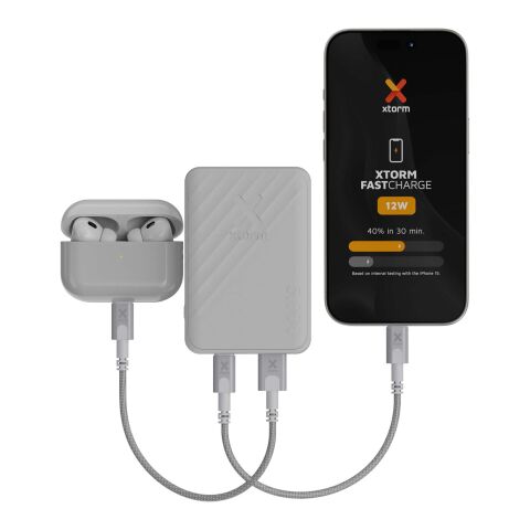 Xtorm Go2 12 W 5000 mAh Schnelllade-Powerbank Standard | weiß | ohne Werbeanbringung | Nicht verfügbar | Nicht verfügbar