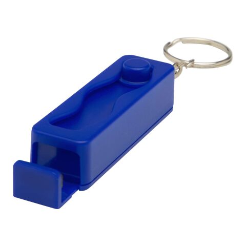 Aggia Telefonladestation aus recyceltem Kunststoff mit Fidget-Toy royalblau | ohne Werbeanbringung | Nicht verfügbar | Nicht verfügbar