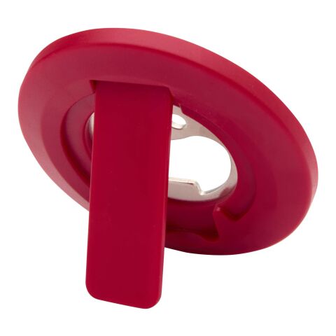 Ain Magnetische Smartphonehalterung aus recyceltem Kunststoff mit Flaschenöffner Standard | rot | ohne Werbeanbringung | Nicht verfügbar | Nicht verfügbar