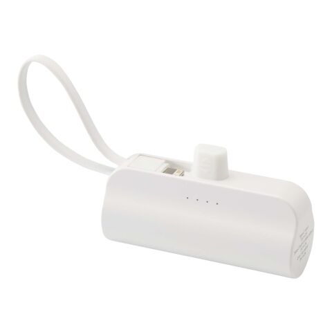 Alnair 10 W 5000 mAh Typ C Powerbank aus recyceltem Kunststoff mit integriertem Klappständer und 2 in 1 Kabel Standard | transparent klar | ohne Werbeanbringung | Nicht verfügbar | Nicht verfügbar