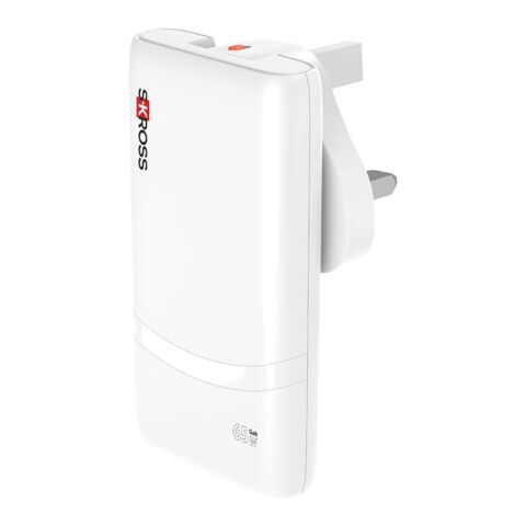 SKROSS® Klip Slim 65W Mehrfach-Ladegerät weiss