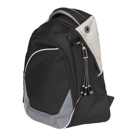 3-in-1 Metall-Ladekabel mit Schlüsselanhänger Standard | schwarz | ohne Werbeanbringung | Nicht verfügbar | Nicht verfügbar