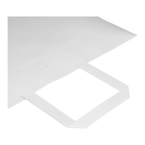Kraft 80–90 g/m² Papiertasche mit flachen Griffen – 32 × 17 × 39 cm weiss | ohne Werbeanbringung | Nicht verfügbar | Nicht verfügbar