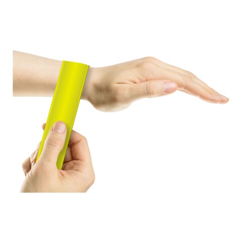 RFX™ 34 cm reflektierendes TPU Schnapparmband neongelb | Nicht verfügbar | ohne Werbeanbringung | Nicht verfügbar | Nicht verfügbar