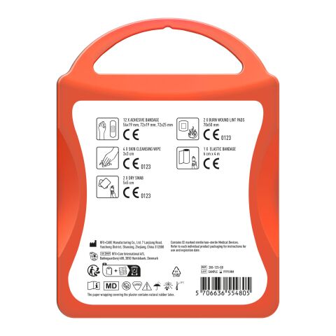 mykit, first aid, kit rot | Nicht verfügbar | 1-farbiger Digitaler Aufkleber | Vorderseite | 90 mm x 127 mm