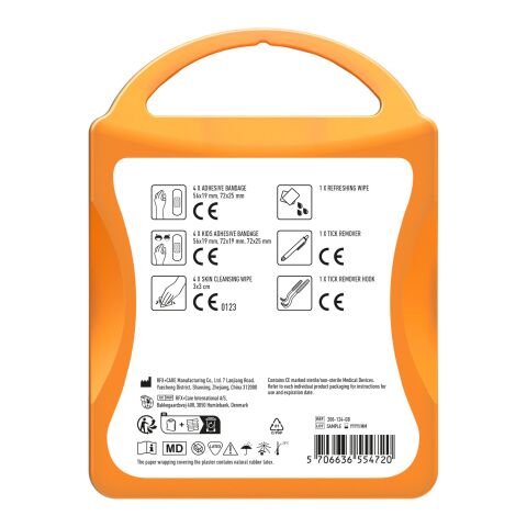 MyKit Zecken Set transparent orange | ohne Werbeanbringung | Nicht verfügbar | Nicht verfügbar