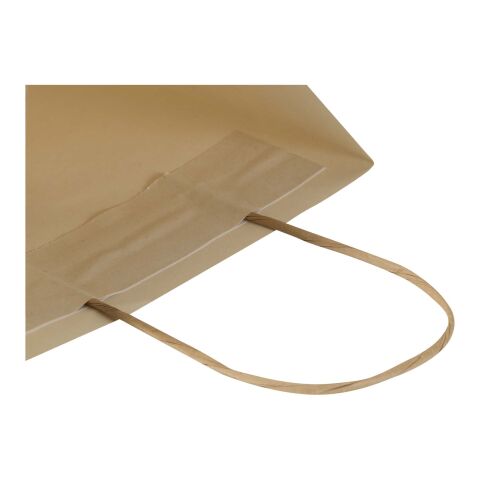 Landwirtschaftliche Altpapiertasche, 150 g/m², mit gedrehten Tragegriffen – 18 x 9 x 23 cm elfenbeinweiß
