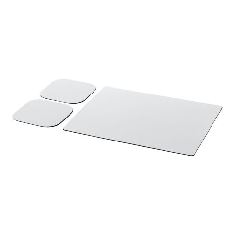Brite-Mat® Mousepad- und Untersetzer-Set Combo 3 schwarz | ohne Werbeanbringung | Nicht verfügbar | Nicht verfügbar