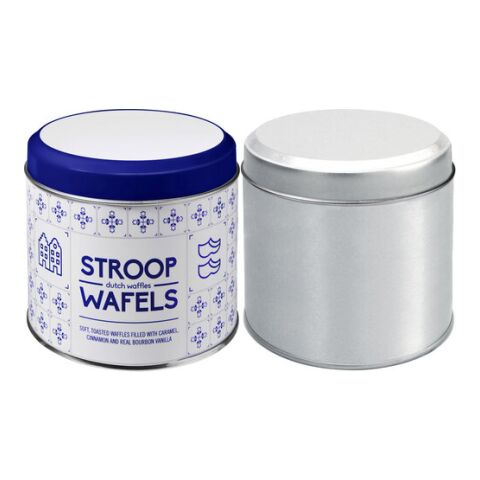 Metalldose für Stroopwafel 'Amsterdam' Silber | ohne Werbeanbringung | Nicht verfügbar | Nicht verfügbar