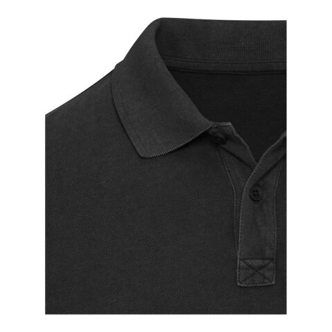 Calgary Poloshirt für Herren im Washed Look, 200 g/m2 Standard | schwarz | 3XL | ohne Werbeanbringung | Nicht verfügbar | Nicht verfügbar | Nicht verfügbar