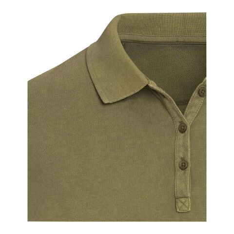 Calgary Poloshirt für Damen im Washed Look, 200 g/m2 Standard | Forest Green2 | XL | ohne Werbeanbringung | Nicht verfügbar | Nicht verfügbar | Nicht verfügbar