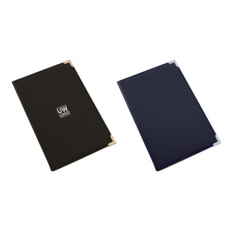 Konferenzmappe Oxford aus PU mit Metallecken A4 Schwarz | ohne Werbeanbringung | Nicht verfügbar | Nicht verfügbar