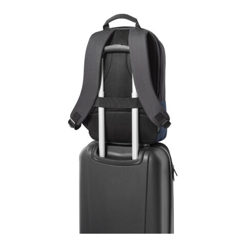 GENOA BPACK. Anti-Diebstahl-Rucksack aus 600D hochdichtem, recyceltem Polyester Blau | ohne Werbeanbringung | Nicht verfügbar | Nicht verfügbar | Nicht verfügbar