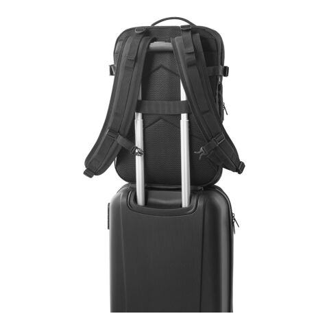 DALLAS. Hochverdichteter Reiserucksack aus recyceltem 600D-Polyester für 17.3"-Laptop schwarz | ohne Werbeanbringung | Nicht verfügbar | Nicht verfügbar | Nicht verfügbar