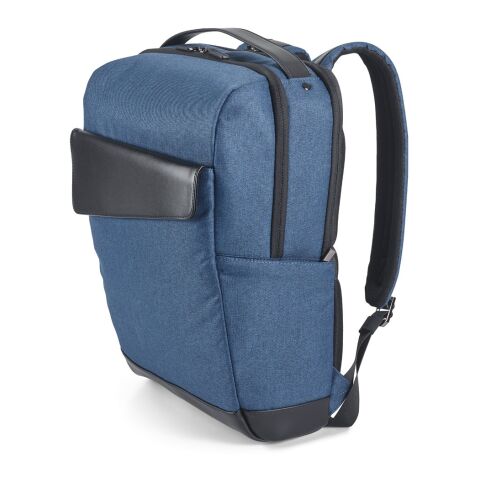 MOTION BACKPACK. Rucksack aus 600D Twill-Polyester und PU Blau | ohne Werbeanbringung | Nicht verfügbar | Nicht verfügbar | Nicht verfügbar