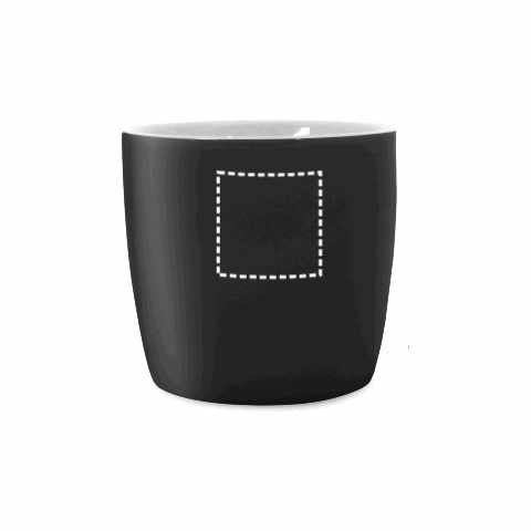 COMANDER. Keramikbecher mit glänzender Oberfläche, 370 ml Schwarz | ohne Werbeanbringung | Nicht verfügbar | Nicht verfügbar | Nicht verfügbar