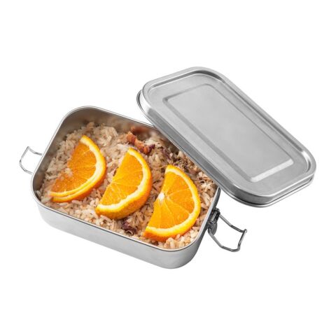 ALLSPICE. Lunchbox. Robuste luftdichte Box aus (90% recyceltem) 750 mL Silber | ohne Werbeanbringung