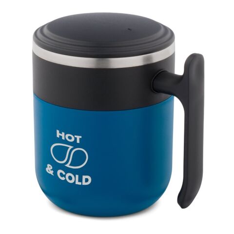 MALDINI. Reisebecher mit Innenwand aus Edelstahl und matter Oberfläche, 400 mL Blau