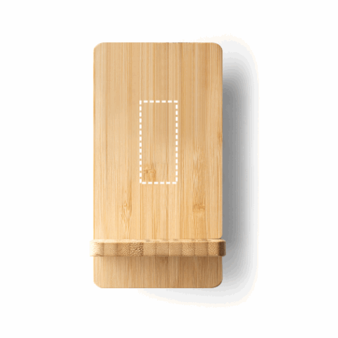 LANGE. Smartphone-Halter mit schnellem 15W wireless Ladegerät aus Bambus Natur | ohne Werbeanbringung | Nicht verfügbar | Nicht verfügbar | Nicht verfügbar