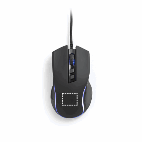 THORNE MOUSE RGB. Gaming-Maus mit 1.5 m Kabel und RGB-LED-Leuchten aus ABS schwarz | ohne Werbeanbringung | Nicht verfügbar | Nicht verfügbar | Nicht verfügbar