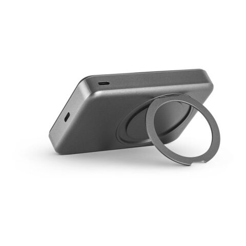 WARSHEL 10. Magnetische Powerbank Dunkelgrau | ohne Werbeanbringung | Nicht verfügbar | Nicht verfügbar