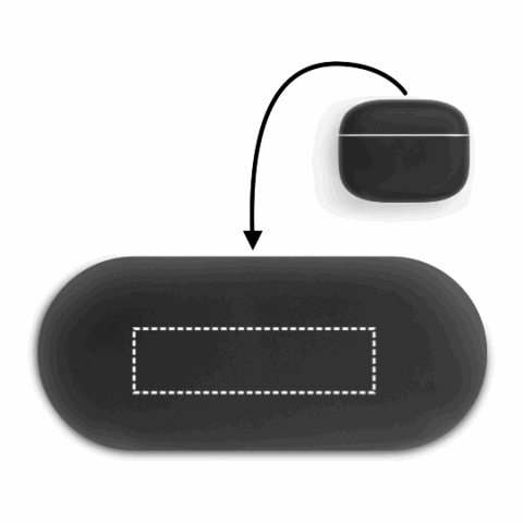 CAUBY. Kabellose Kopfhörer mit ANC und 10 Stunden Akkulaufzeit bei Recyceltes ABS (100% rABS) schwarz | ohne Werbeanbringung | Nicht verfügbar | Nicht verfügbar | Nicht verfügbar