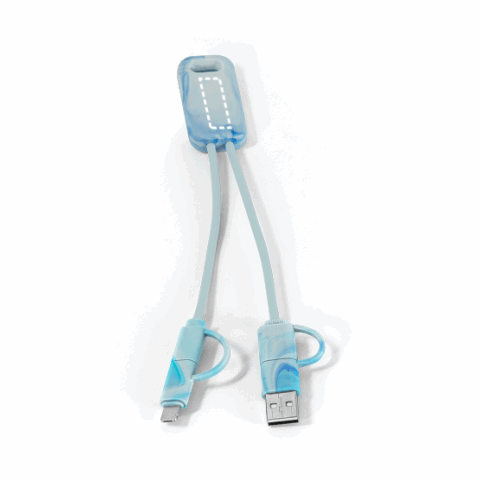 BERNERS. Superschnelles 6-in-1-USB-Kabel aus recyceltem PET (100% rPET) Weiss | ohne Werbeanbringung | Nicht verfügbar | Nicht verfügbar | Nicht verfügbar