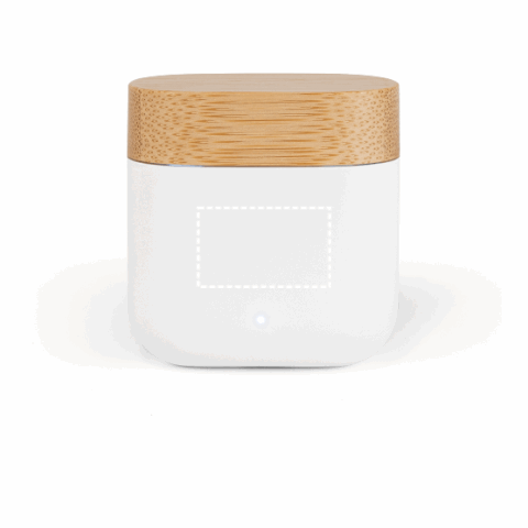 COBAIN. Kabellose Kopfhörer mit 5 Stunden Betriebsdauer aus recyceltem ABS (100 % rABS) und Bambus weiss | ohne Werbeanbringung | Nicht verfügbar | Nicht verfügbar | Nicht verfügbar