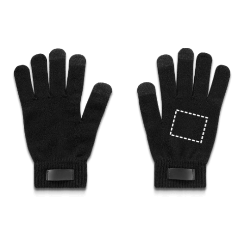 BURROW. Handschuhe aus recyceltem Polyester (100% rPET), mit Tastspitzen schwarz | ohne Werbeanbringung | Nicht verfügbar | Nicht verfügbar | Nicht verfügbar