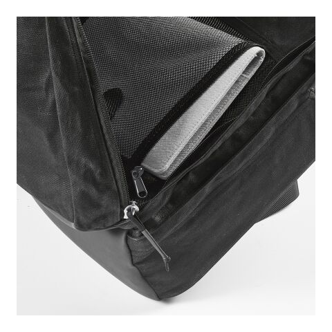 Cape Town 27L Rucksack recy. Baumwolle 230gsm für Laptops bis 17" Schwarz | ohne Werbeanbringung | Nicht verfügbar | Nicht verfügbar | Nicht verfügbar