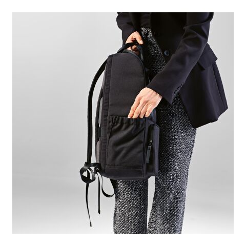 Bucharest 18L Rucksack aus rPET. Laptops bis 15.6" Schwarz | ohne Werbeanbringung | Nicht verfügbar | Nicht verfügbar | Nicht verfügbar
