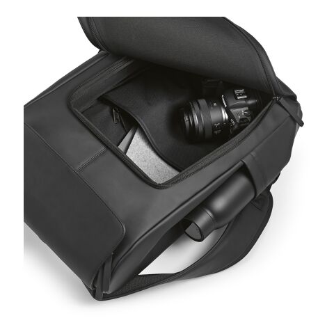 Lisbon 20L Rucksack aus rPU. Laptops bis 15.6" Schwarz | ohne Werbeanbringung | Nicht verfügbar | Nicht verfügbar | Nicht verfügbar